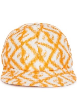 FENDI all-over FF print cap - White