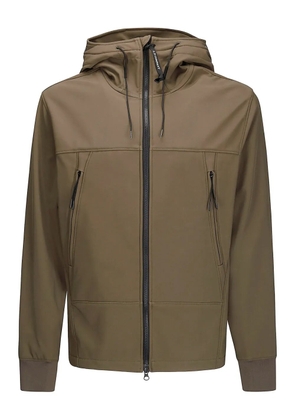 C.P. Company goggle-detail hooded jacket - Brown