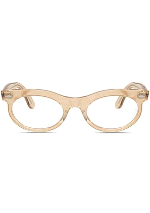 Ray-Ban oval-frame glasses - Neutrals
