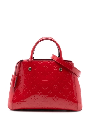 Louis Vuitton Pre-Owned 2015 Monogram Vernis Montaigne BB satchel - Red