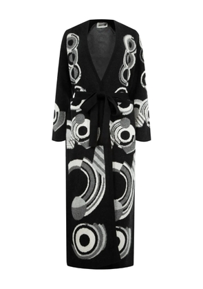 Libertine Sonia belted patterned cardigan - Black