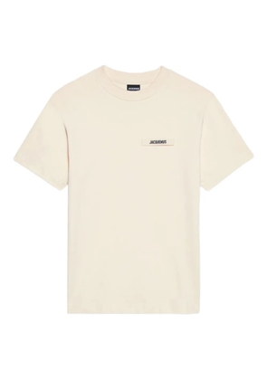 Jacquemus logo-patch T-shirt - Neutrals