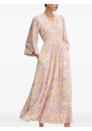 Hale Bob Abby V-neck maxi dress - Neutrals