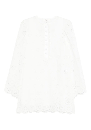 Chloé cotton voile mini dress - White