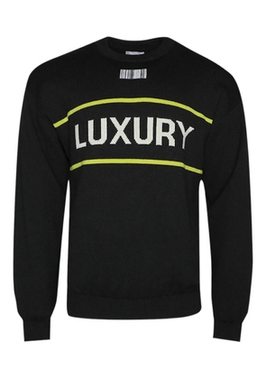 VTMNTS barcode-detail Luxury sweater - Black