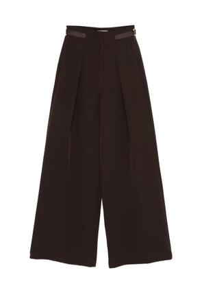 ERMANNO FIRENZE pleat-detail trousers - Brown