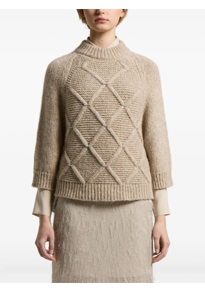 Peserico diamond-pattern sweater - Neutrals