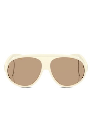 Moncler Eyewear pilot-frame sunglasses - Neutrals