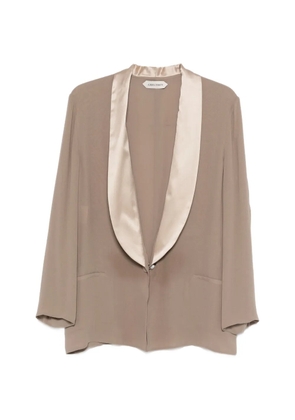 Alberta Ferretti shawl-lapel single-button blazer - Neutrals