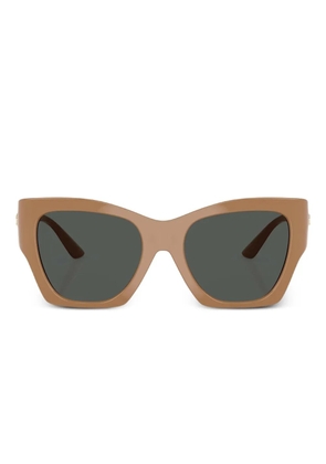 Versace Eyewear Medusa-embellished oversized sunglasses - Brown