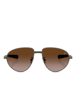 Moncler Eyewear Vizla metal-frame sunglasses - Grey