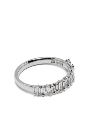 Suzanne Kalan 18kt white gold diamonds stacking ring - Silver