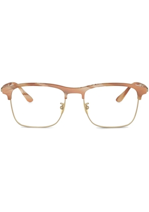 Giorgio Armani square-frame glasses - Orange