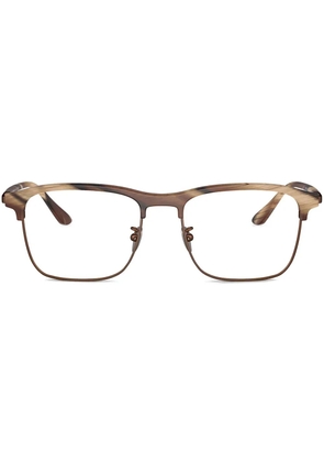 Giorgio Armani square-frame glasses - Brown