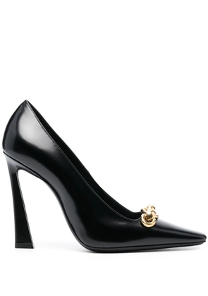 Saint Laurent Silvana 110m chain pumps - Black