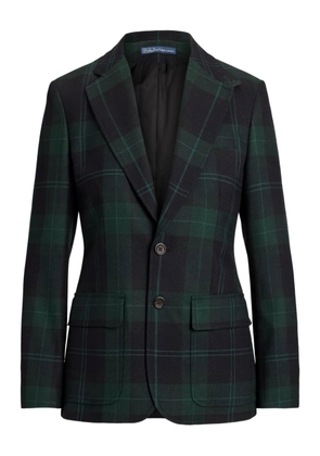 Polo Ralph Lauren check-pattern wool blazer - Blue