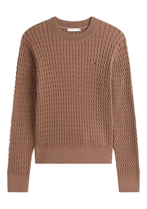 Tommy Hilfiger cable-knit pullover - Brown
