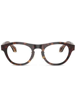 Giorgio Armani cat-eye frame glasses - Brown