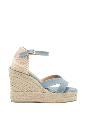 Castañer criss-cross platform sandals - Blue