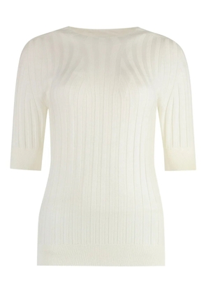 Peserico ribbed knit T-shirt - White