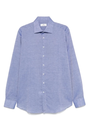 Scabal linen-cotton shirt - Blue