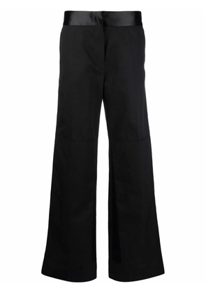 Raf Simons tonal high-waisted trousers - Black