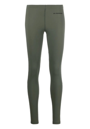 Jil Sander logo-print leggings - Green