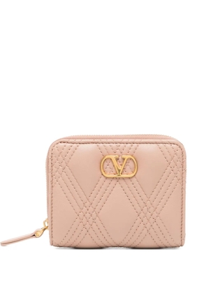 Valentino Garavani quiltie 67 wallet - Pink