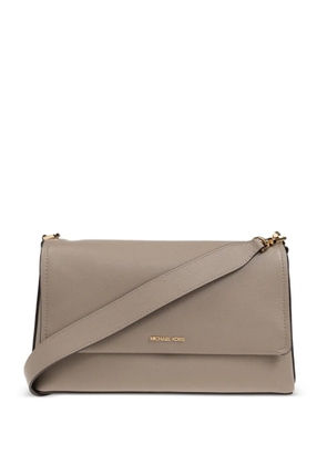 Michael Michael Kors fold-over leather shoulder bag - Grey
