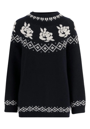 Magda Butrym intarsia-knit sweater - Blue