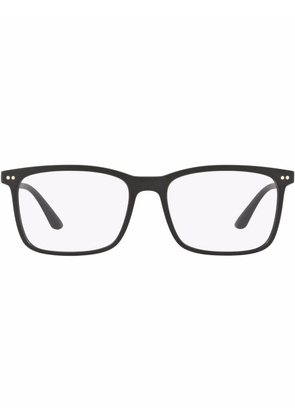 Giorgio Armani matte-finish square glasses - Black