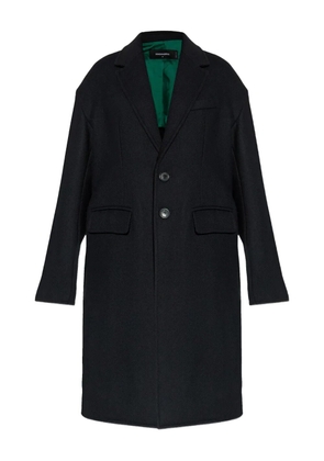 DSQUARED2 buttoned wool-blend coat - Black