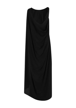 Erika Cavallini draped one-shoulder dress - Black
