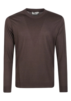 Altea round-neck long-sleeve T-shirt - Brown