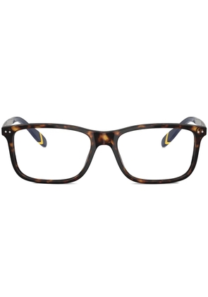 Polo Ralph Lauren rectangle-frame glasses - Brown