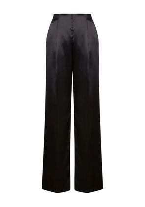 Alberta Ferretti satin high-waisted trousers - Black