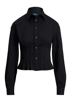 Polo Ralph Lauren long-sleeve pleated shirt - Black