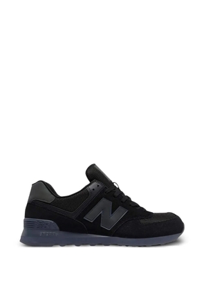 New Balance 74 logo-patch sneakers - Black