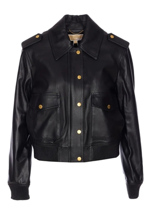 Michael Michael Kors flap-pocket leather jacket - Black