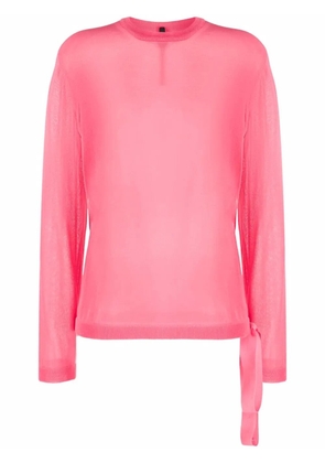Sara Lanzi crew-neck jumper - Pink