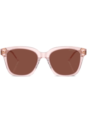 Giorgio Armani square-frame sunglasses - Pink