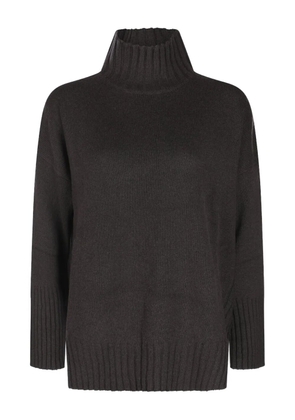 Antonelli turtleneck ribbed-cuff sweater - Brown