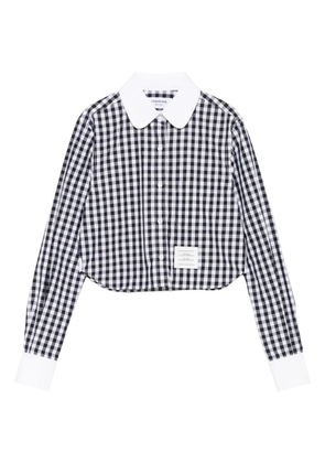 Thom Browne Gingham Peter-Pan collar shirt - Blue