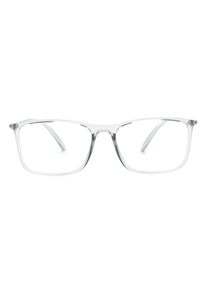 Giorgio Armani transparent rectangle-frame glasses - Grey