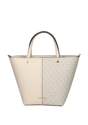 Michael Michael Kors monogram panel tote bag - Neutrals