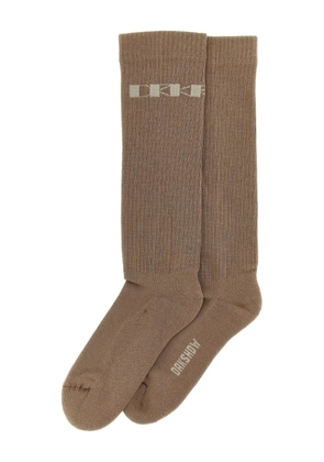 Rick Owens DRKSHDW Jacquard socks - Brown