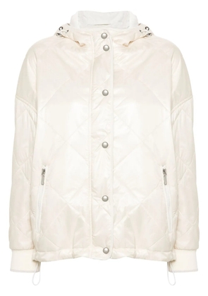 Eleventy hooded padded jacket - Neutrals