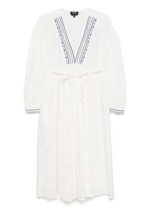A.P.C. Anni midi dress - White