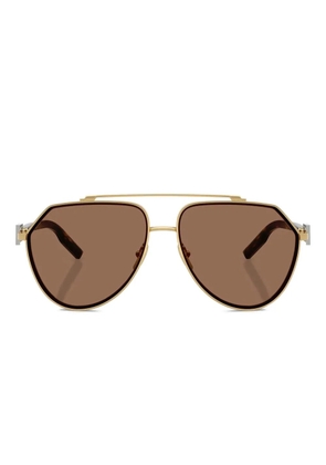 Dolce & Gabbana Eyewear pilot-frame sunglasses - Gold