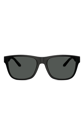 Emporio Armani logo-print sunglasses - Black